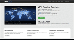 Desktop Screenshot of hostvpn.com